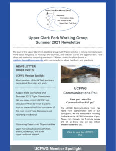 UCFWG Summer2021 Newsletter